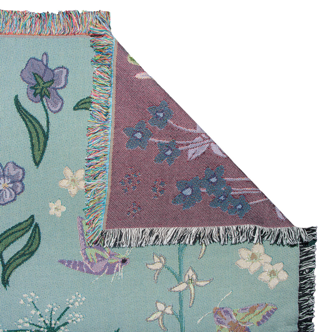 Whispers of Wetlands Woven Blanket