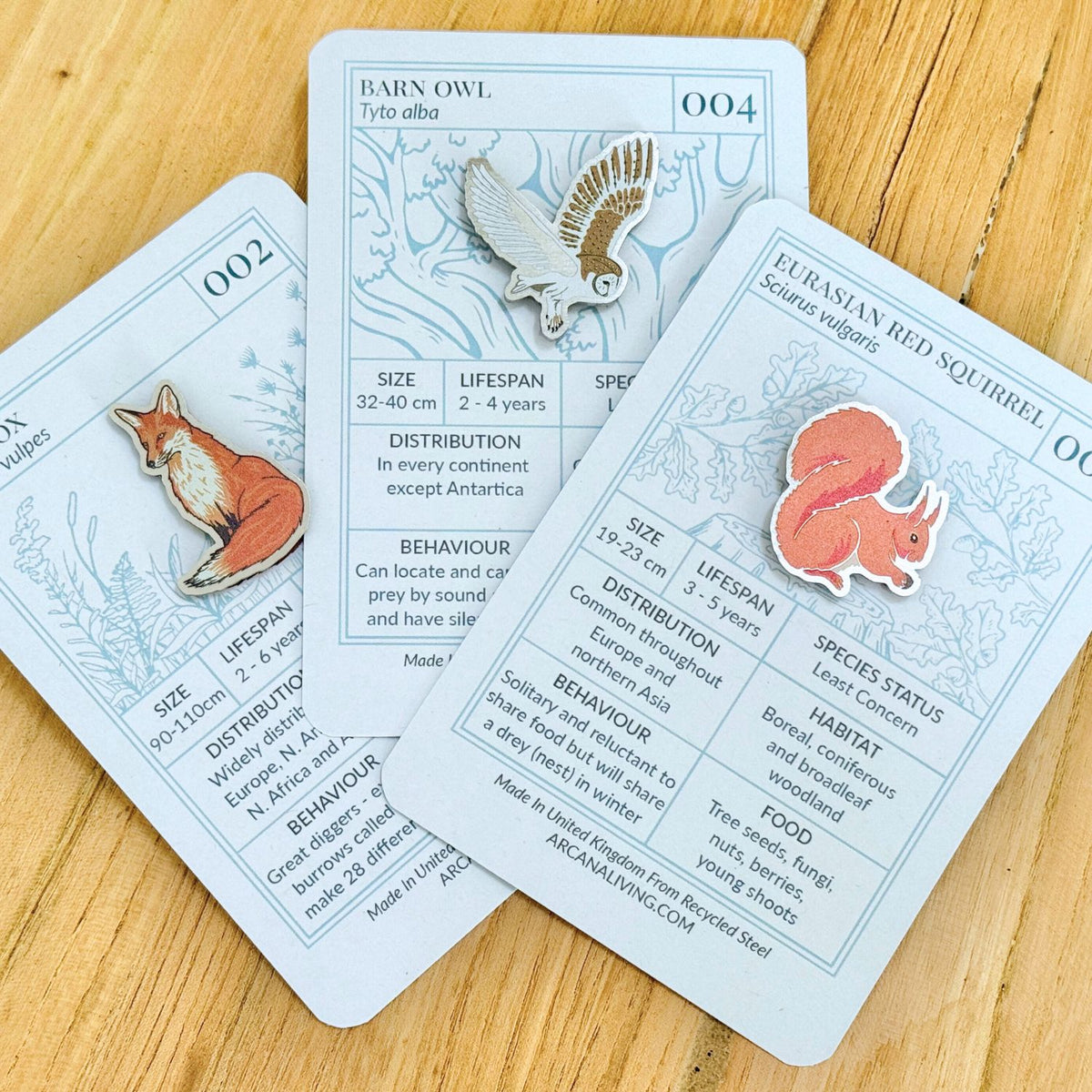 Forest Friends Pin Biodiversity Badge Set