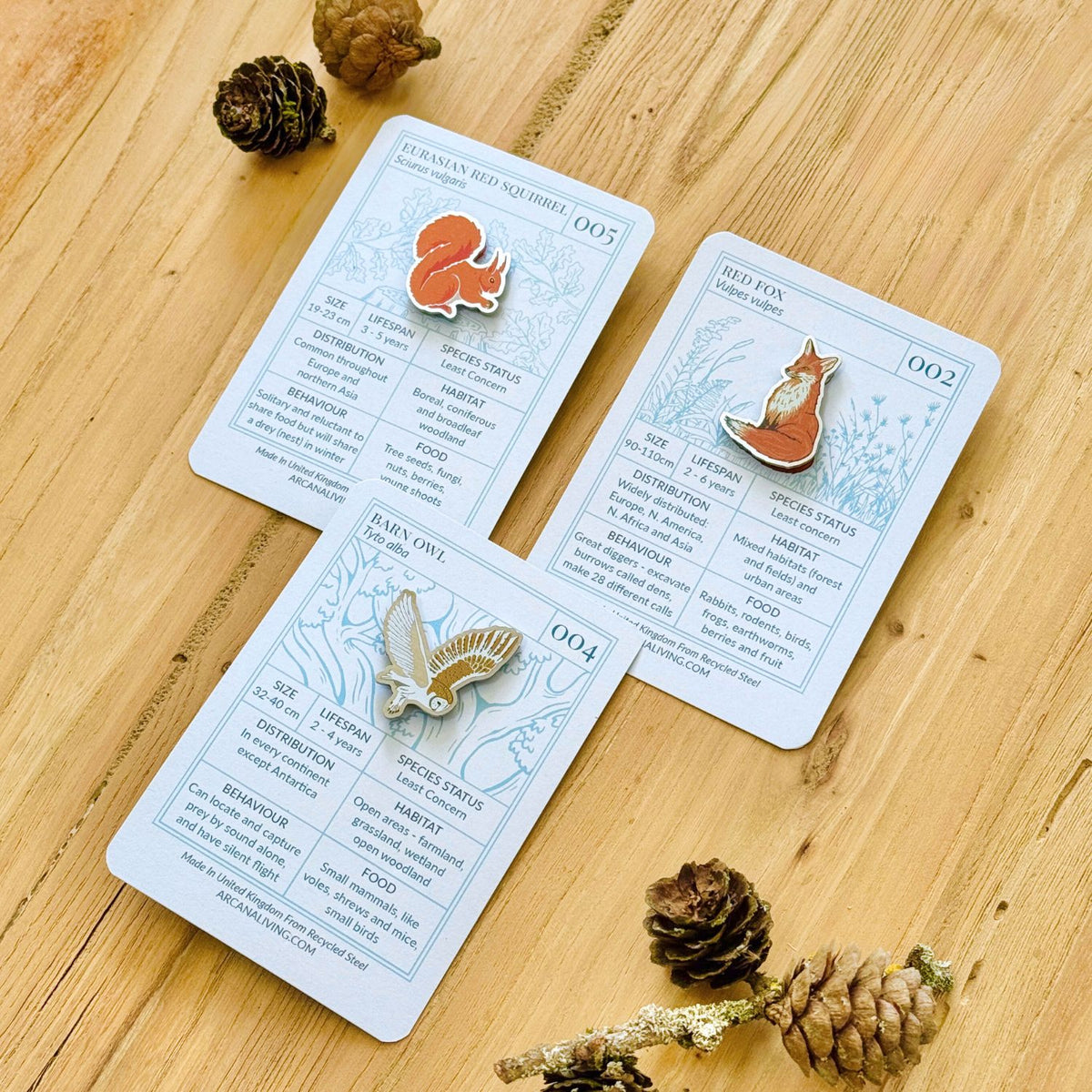 Forest Friends Pin Biodiversity Badge Set