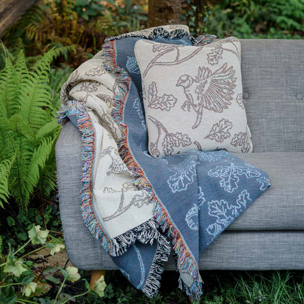 Winter Wood Woven Cushion Cover