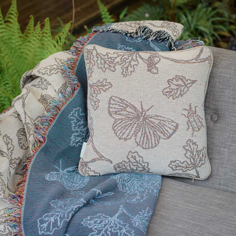 Winter Wood Woven Cushion Cover