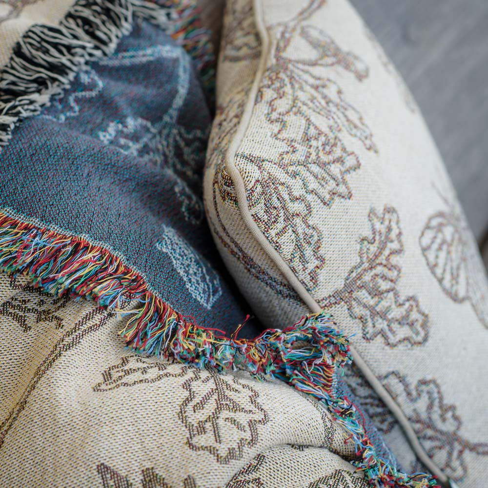 Winter Wood Woven Cushion Cover