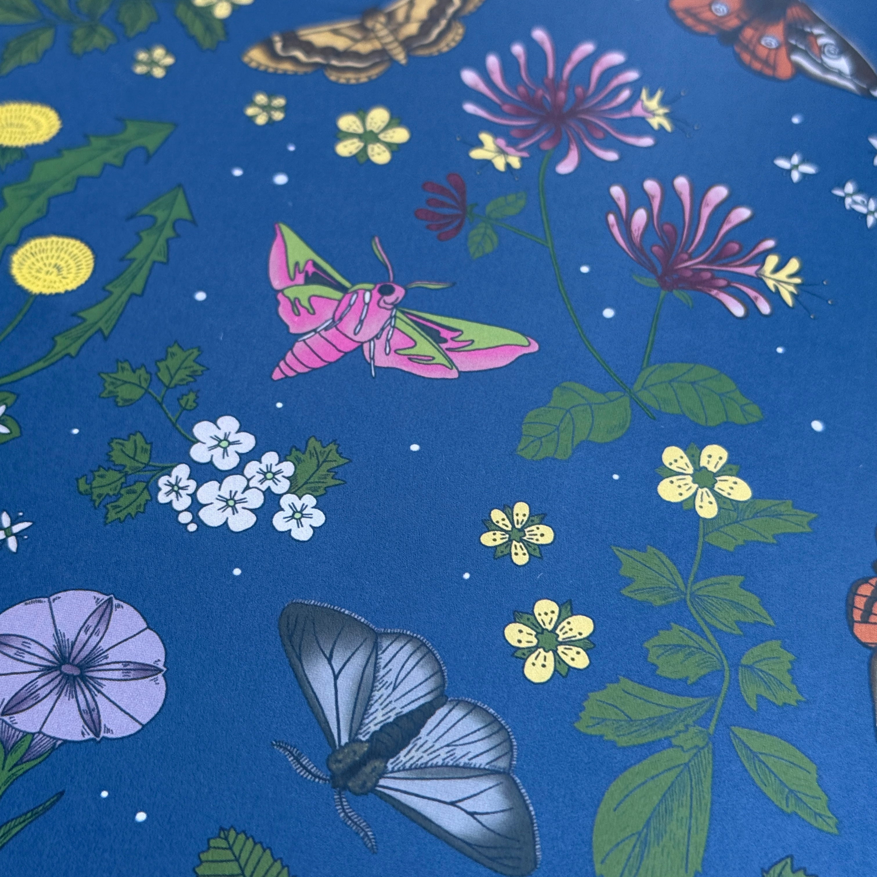 Night Garden Premium Recycled Wrapping Paper Set with Washi Tape