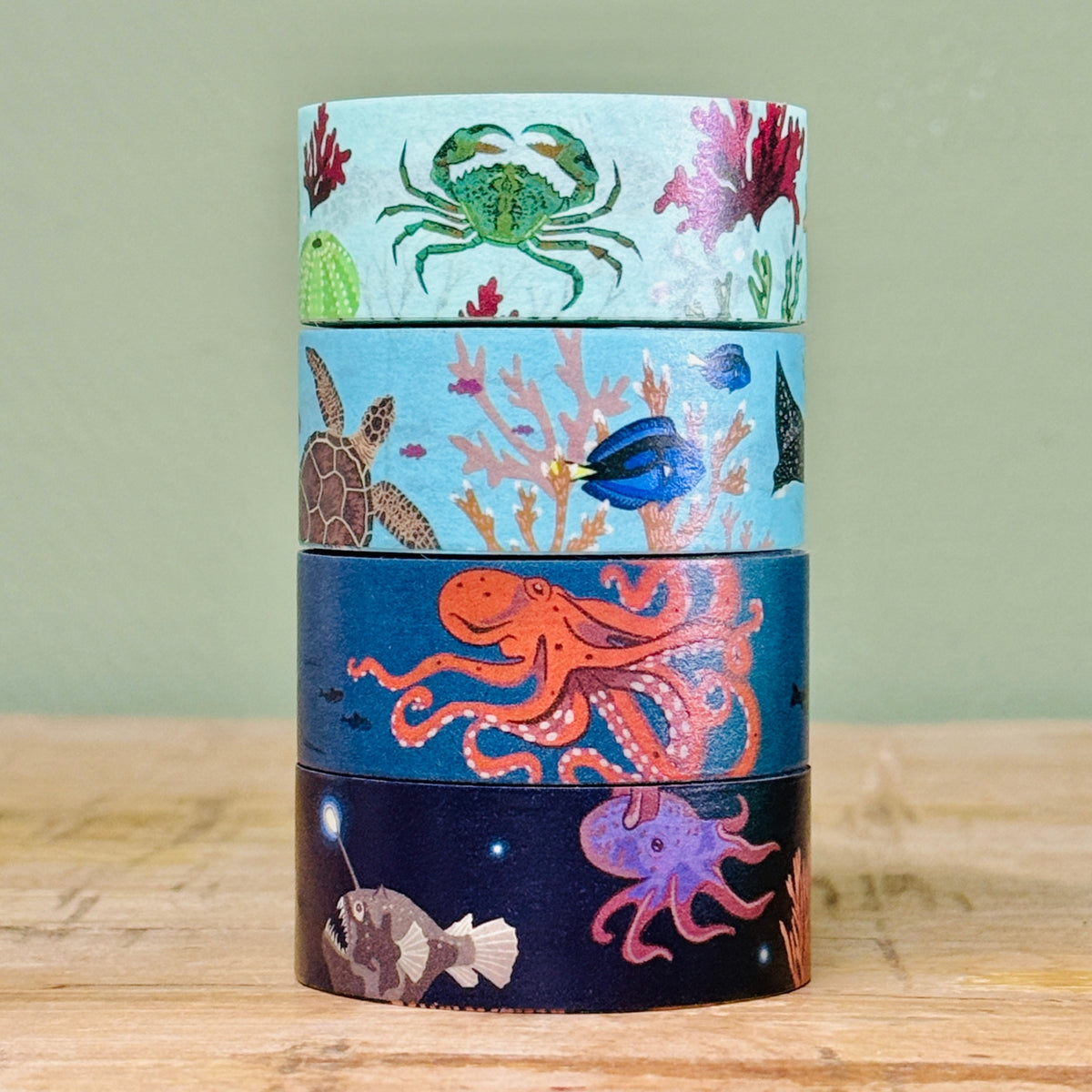 Ocean Zones Washi Tape Set