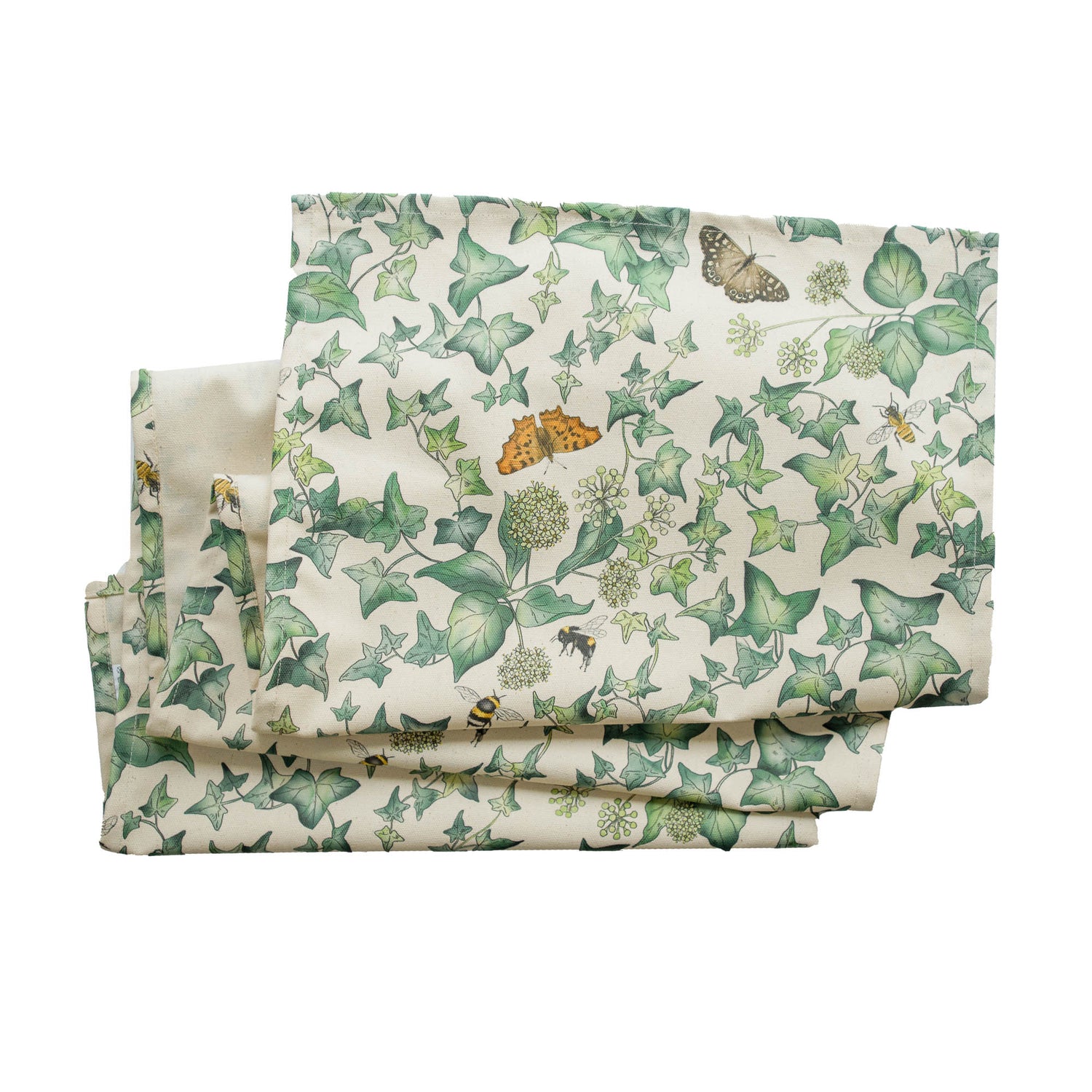 Ivy Organic Cotton Table Runner (40cm x 170cm)