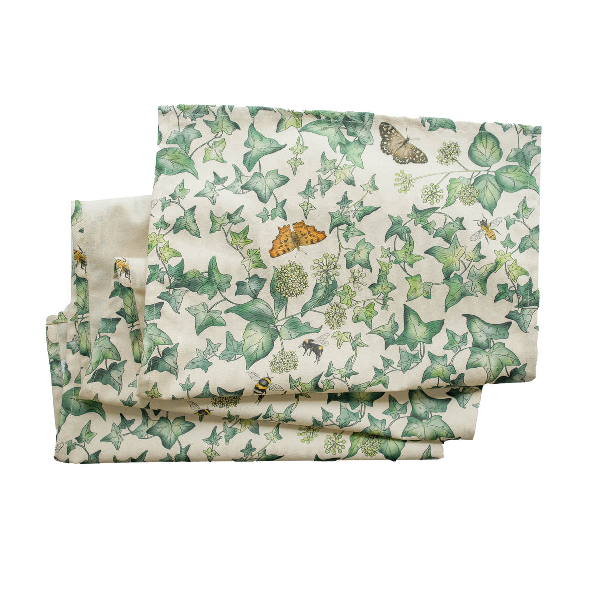 Ivy Organic Cotton Table Runner (40cm x 170cm)