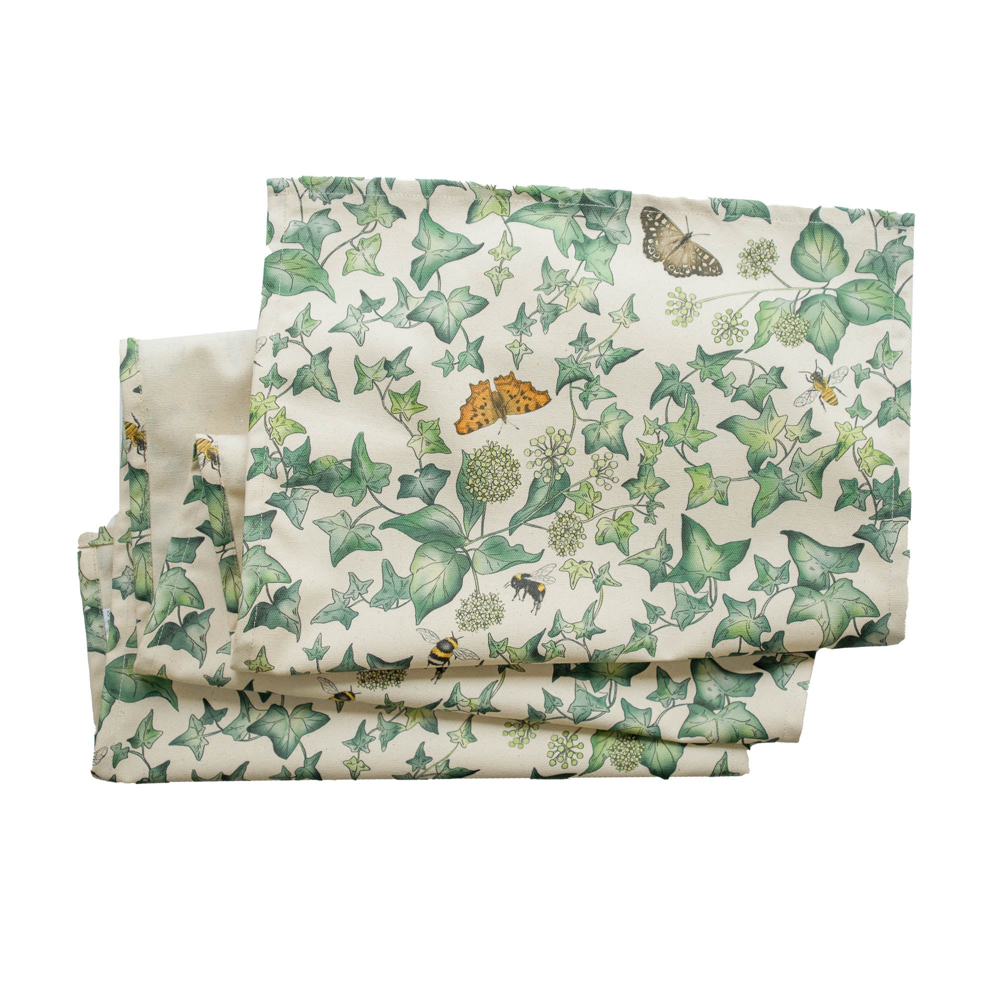 Ivy Organic Cotton Table Runner (40cm x 170cm)