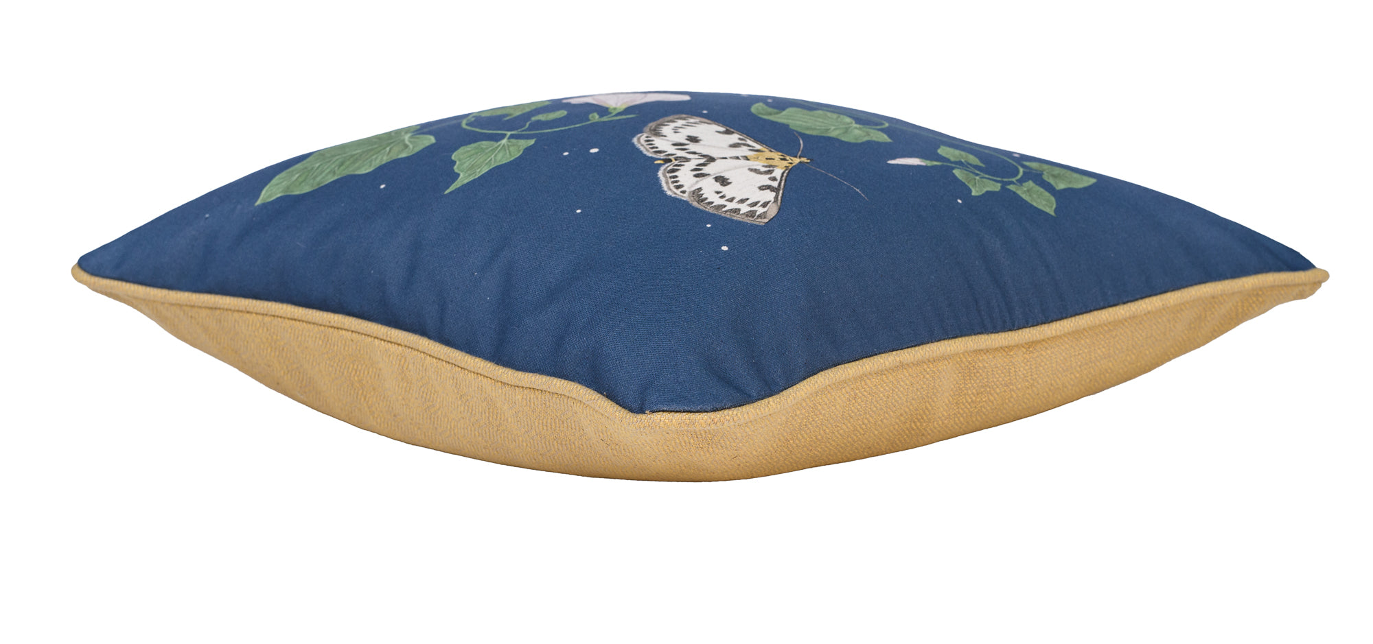 Little Magpie Moth Gold Cushion Cover