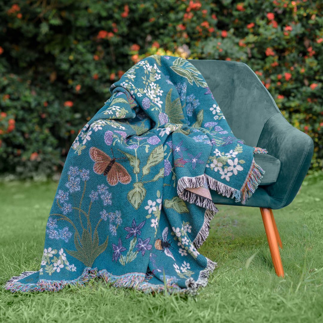 Wildflowers of High Places woven blanket – Arcana