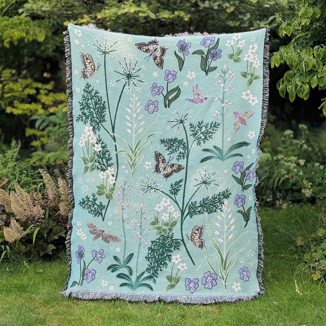 Whispers of Wetlands Woven Blanket