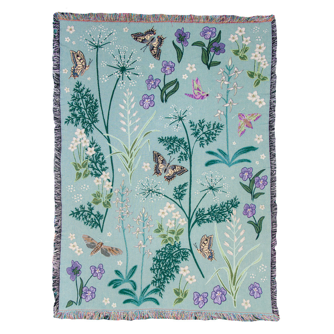 Whispers of Wetlands Woven Blanket