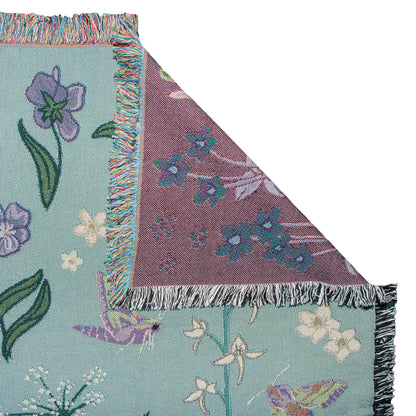 Whispers of Wetlands Woven Blanket