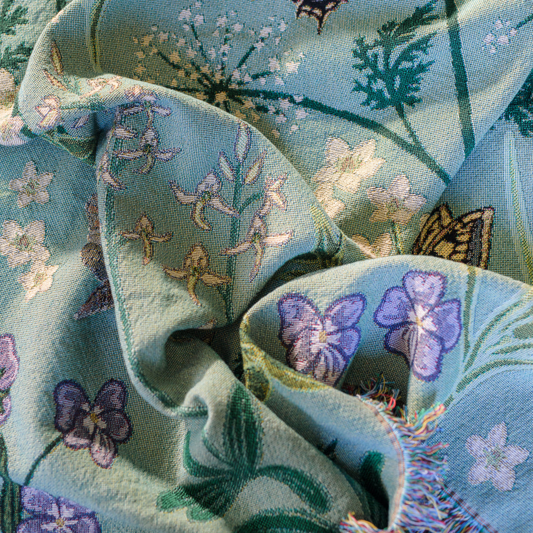 Whispers of Wetlands Woven Blanket