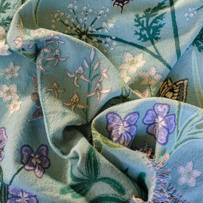 Whispers of Wetlands Woven Blanket