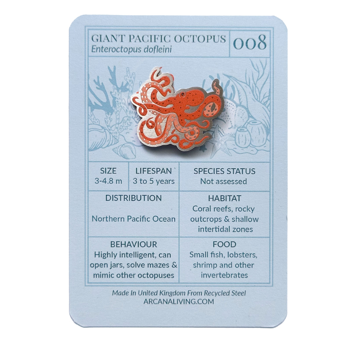 Giant Pacific Octopus Biodiversity Badge