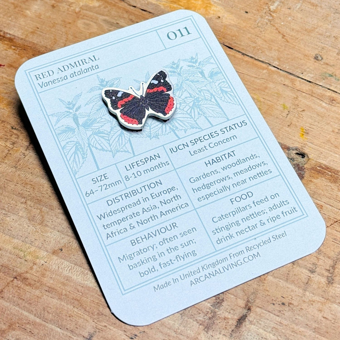 Red Admiral Butterfly Biodiversity Badge