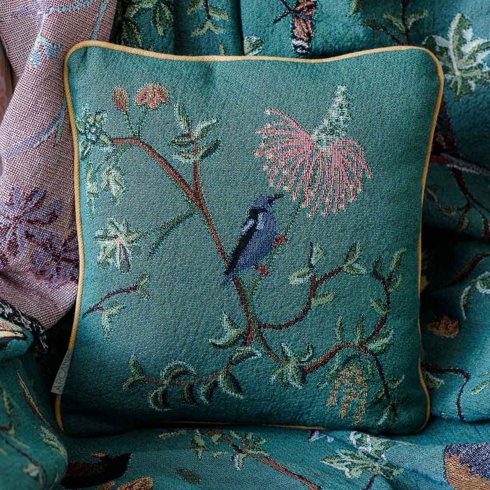 Forest Flight Woven Cushion Cover