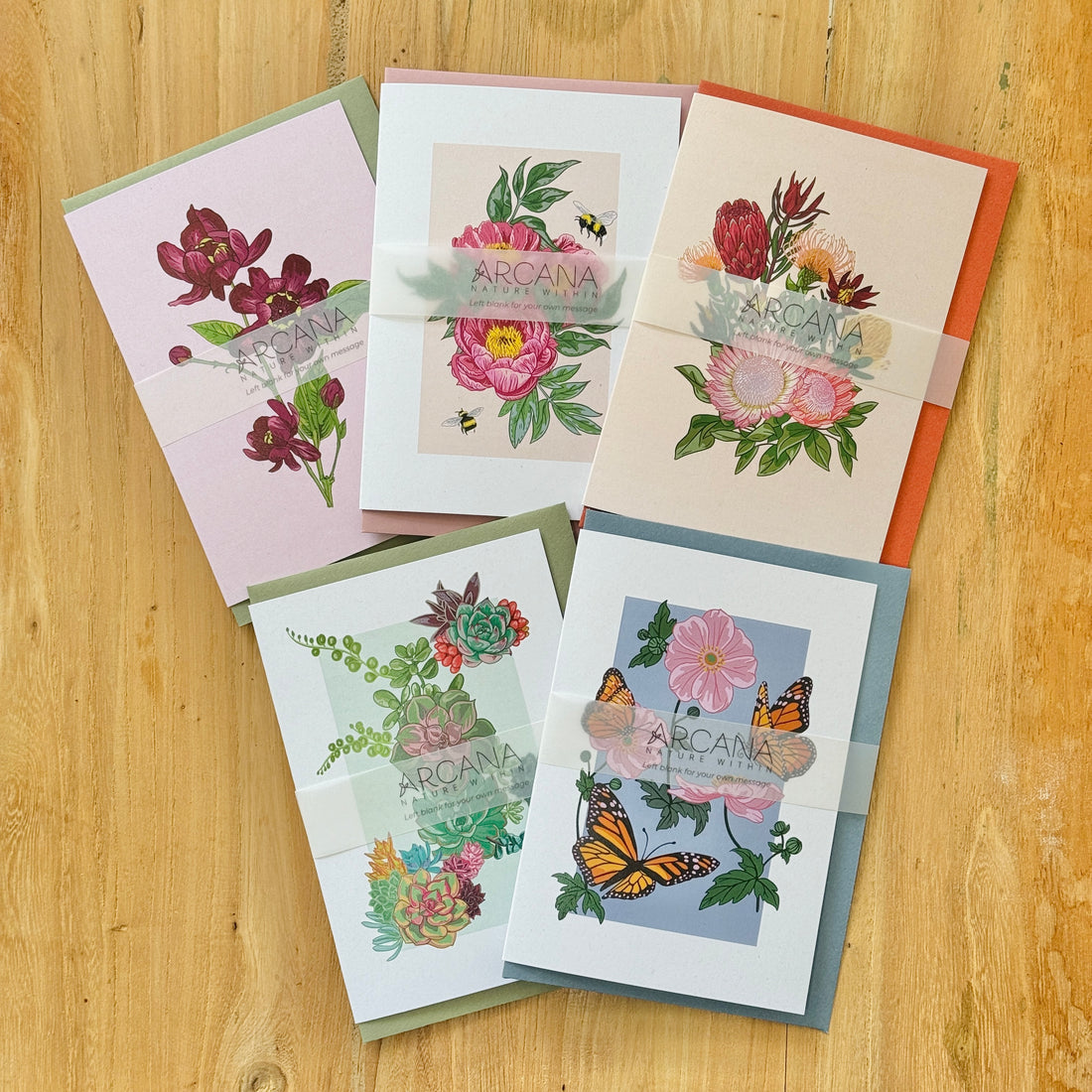 Botanical Greetings Card Set