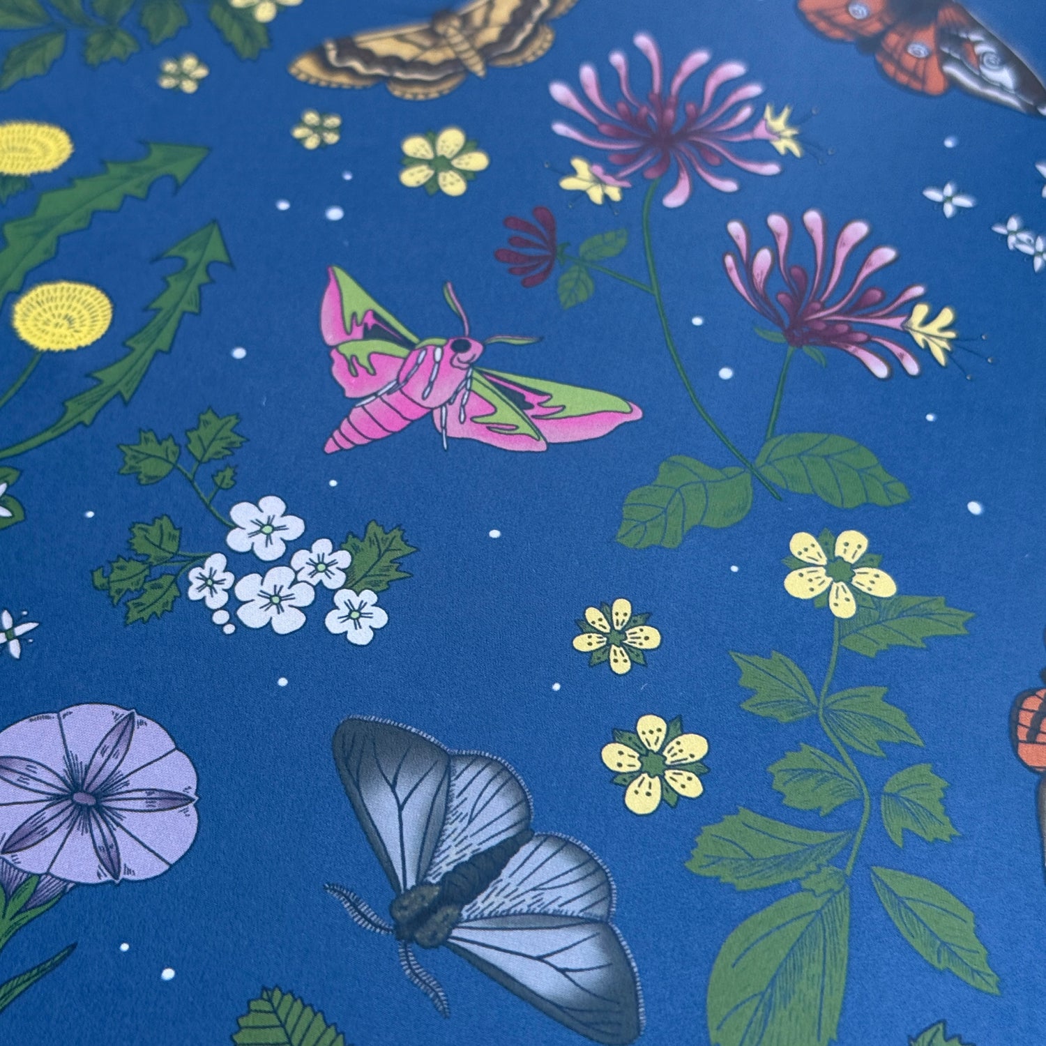 Night Garden Premium Recycled Wrapping Paper Set with Washi Tape