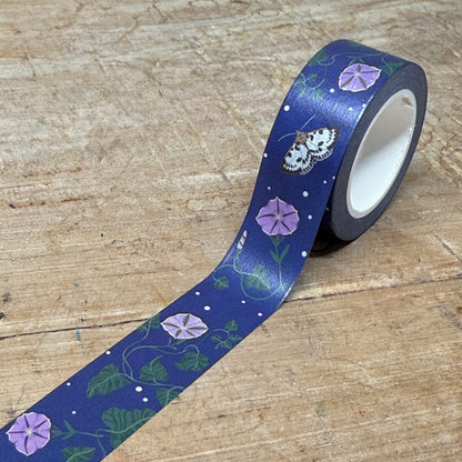 Night Garden Premium Recycled Wrapping Paper Set with Washi Tape