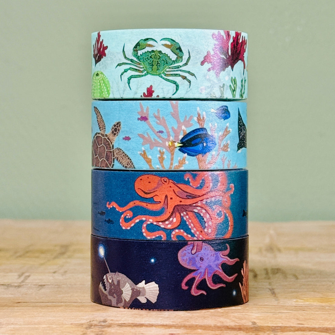 Ocean Zones Washi Tape Set