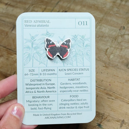 Red Admiral Butterfly Biodiversity Badge