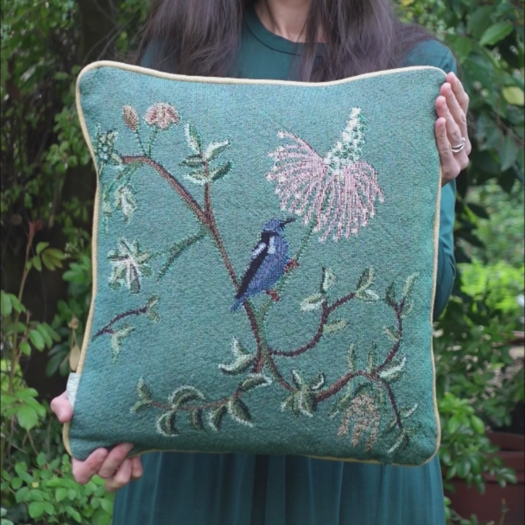 Forest Flight Woven Cushion Cover