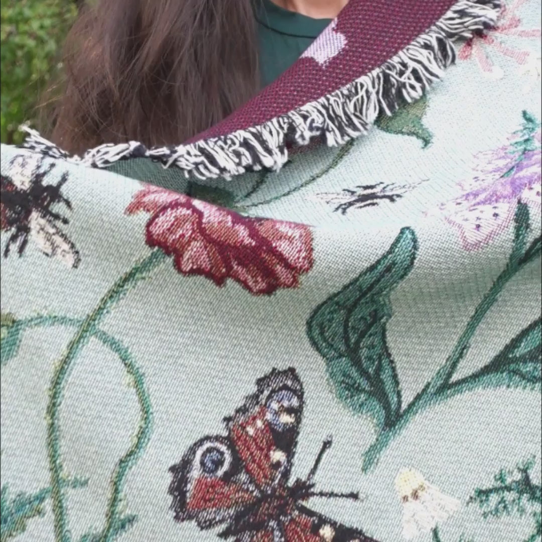 Pollination Meadow Woven Blanket