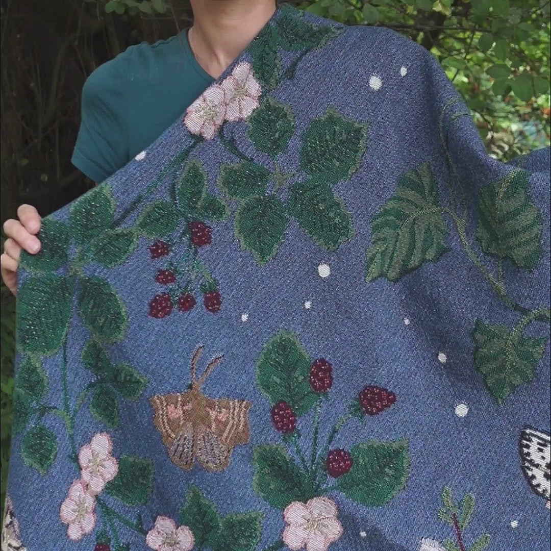 Night Garden Woven Blanket