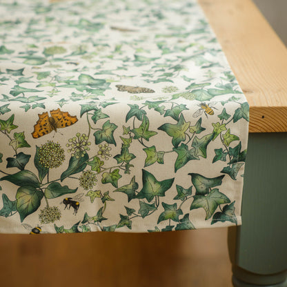 Ivy Organic Cotton Table Runner (40cm x 170cm)