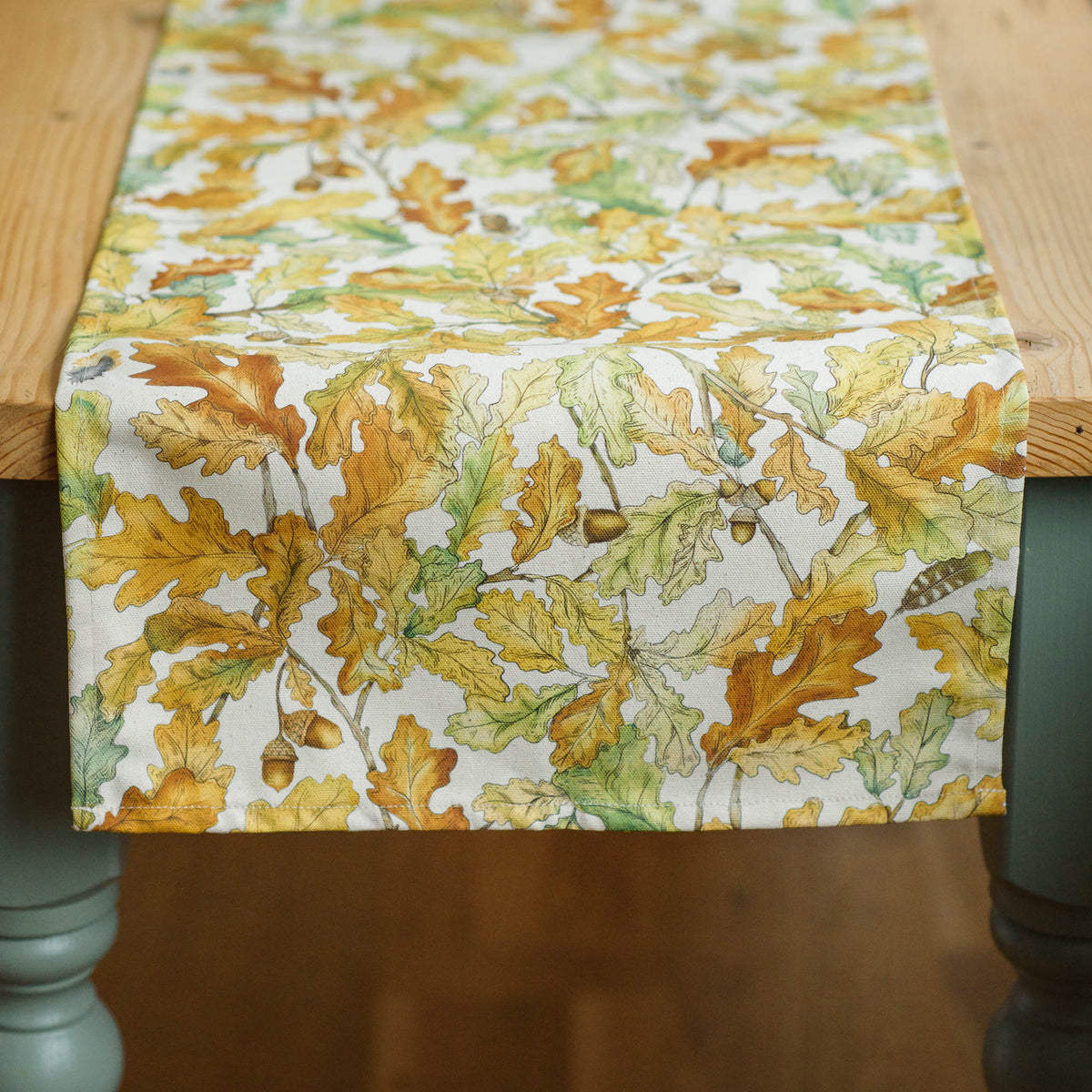 Wild Oak Organic Cotton Table Runner  (40cm x 170cm)