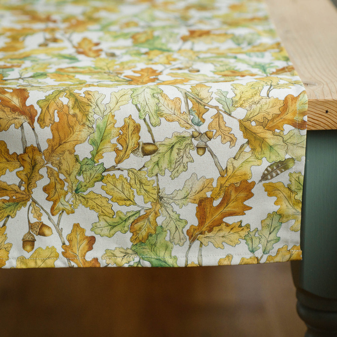 Wild Oak Organic Cotton Table Runner  (40cm x 170cm)