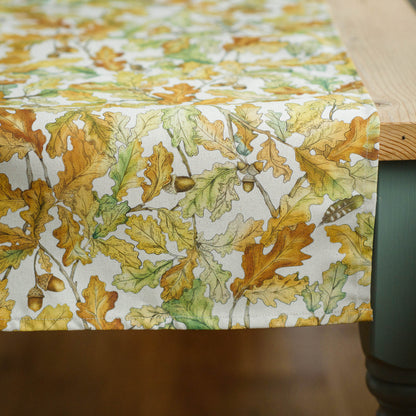 Wild Oak Organic Cotton Table Runner  (40cm x 170cm)