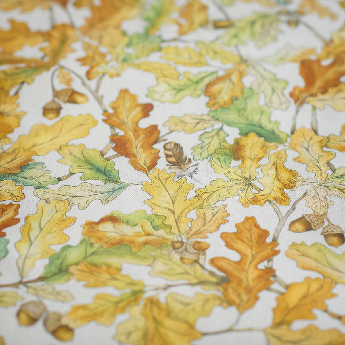 Wild Oak Organic Cotton Table Runner  (40cm x 170cm)